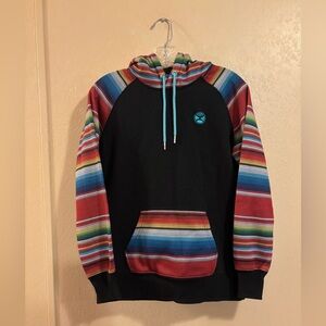 Hooey Women's Black Multi Tijuana Hoodie sz S